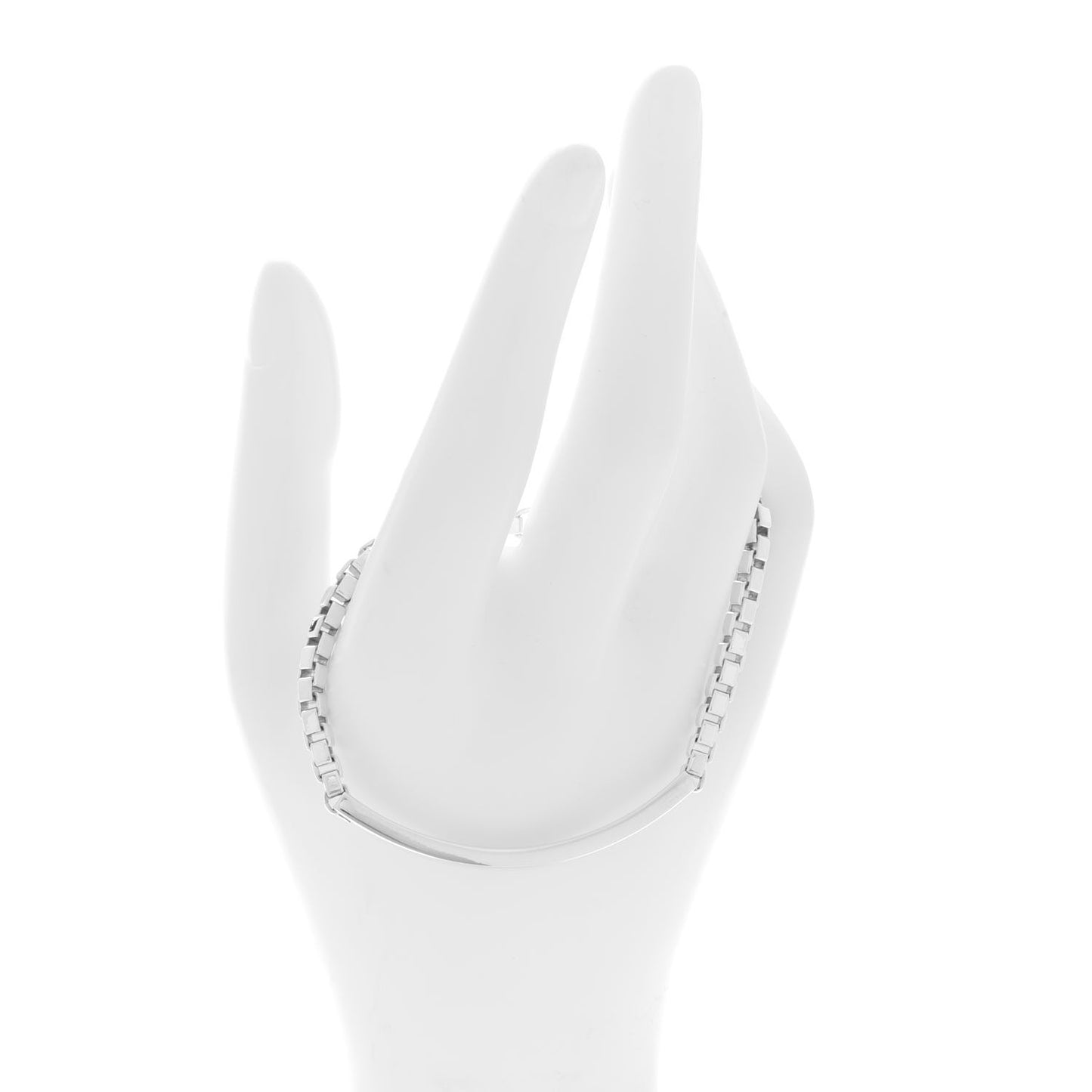 Sterling Silver Venetian Link ID Bracelet