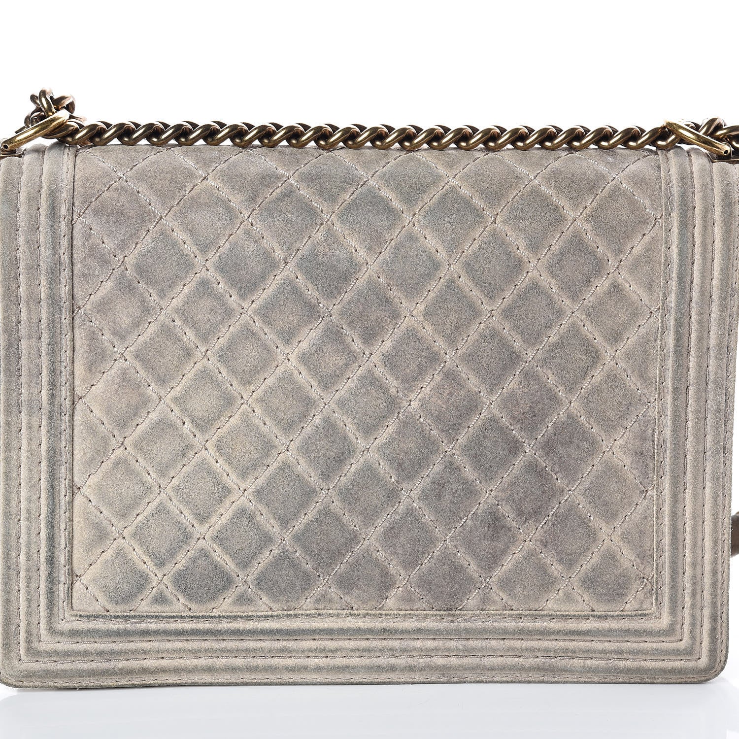 Chanel Iridescent Calfskin Quilted Large Boy Flap Beige 12 of 13