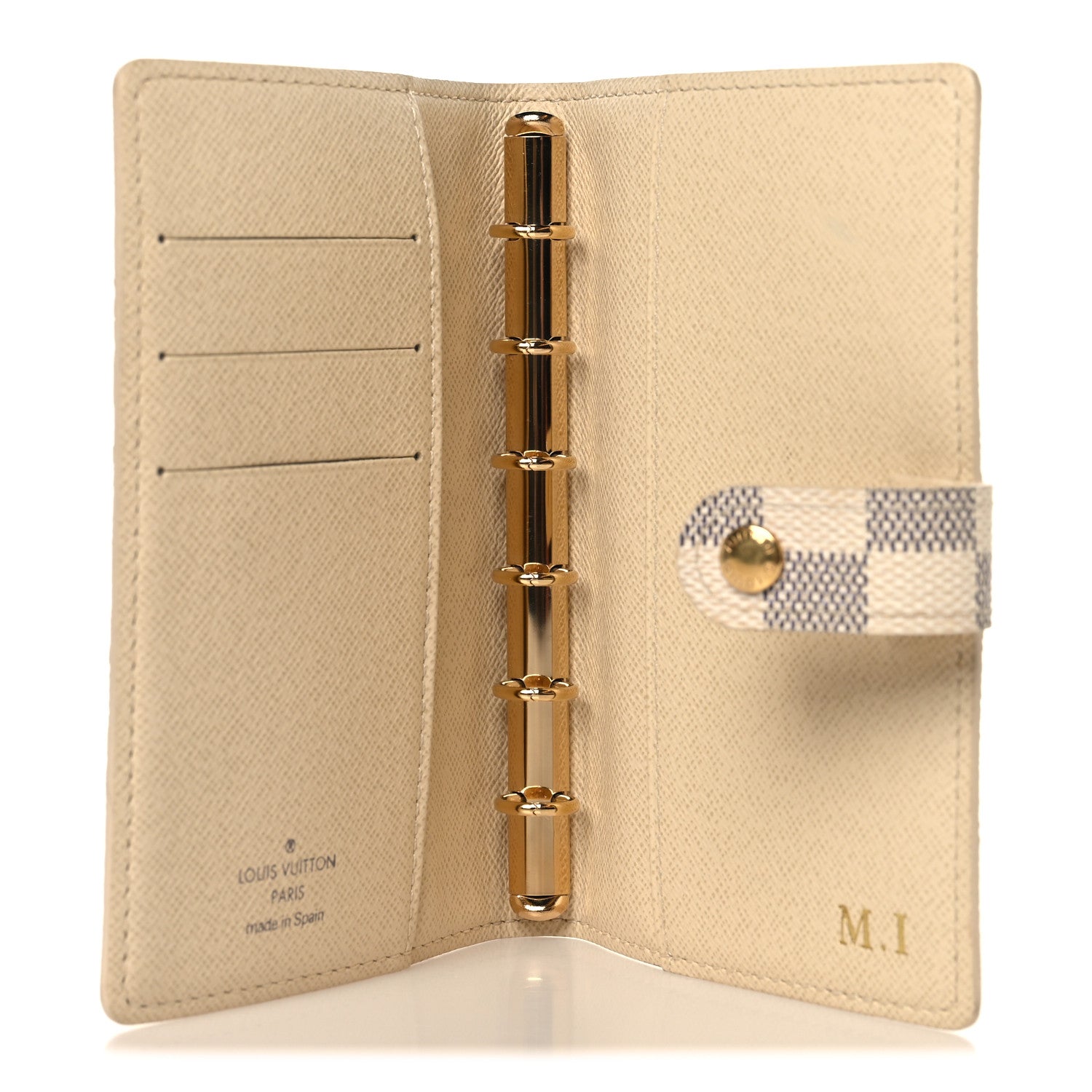 Louis Vuitton Damier Azur Small Ring Agenda Cover 5 of 7