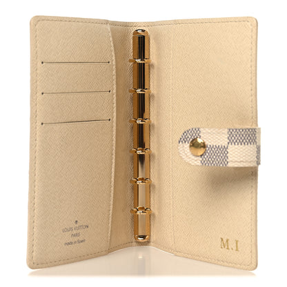 Louis Vuitton Damier Azur Small Ring Agenda Cover 5 of 7