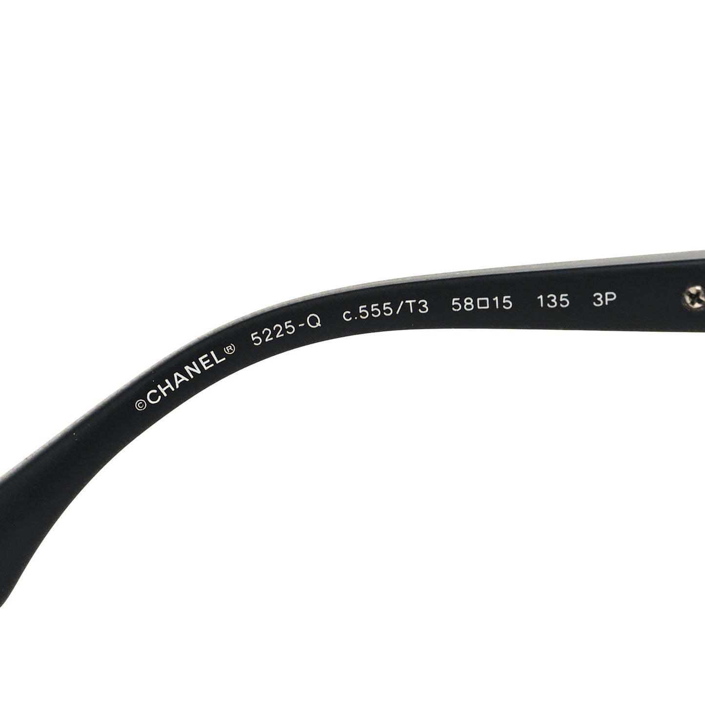 Lambskin Quilted Acetate CC Sunglasses 5225-Q Black