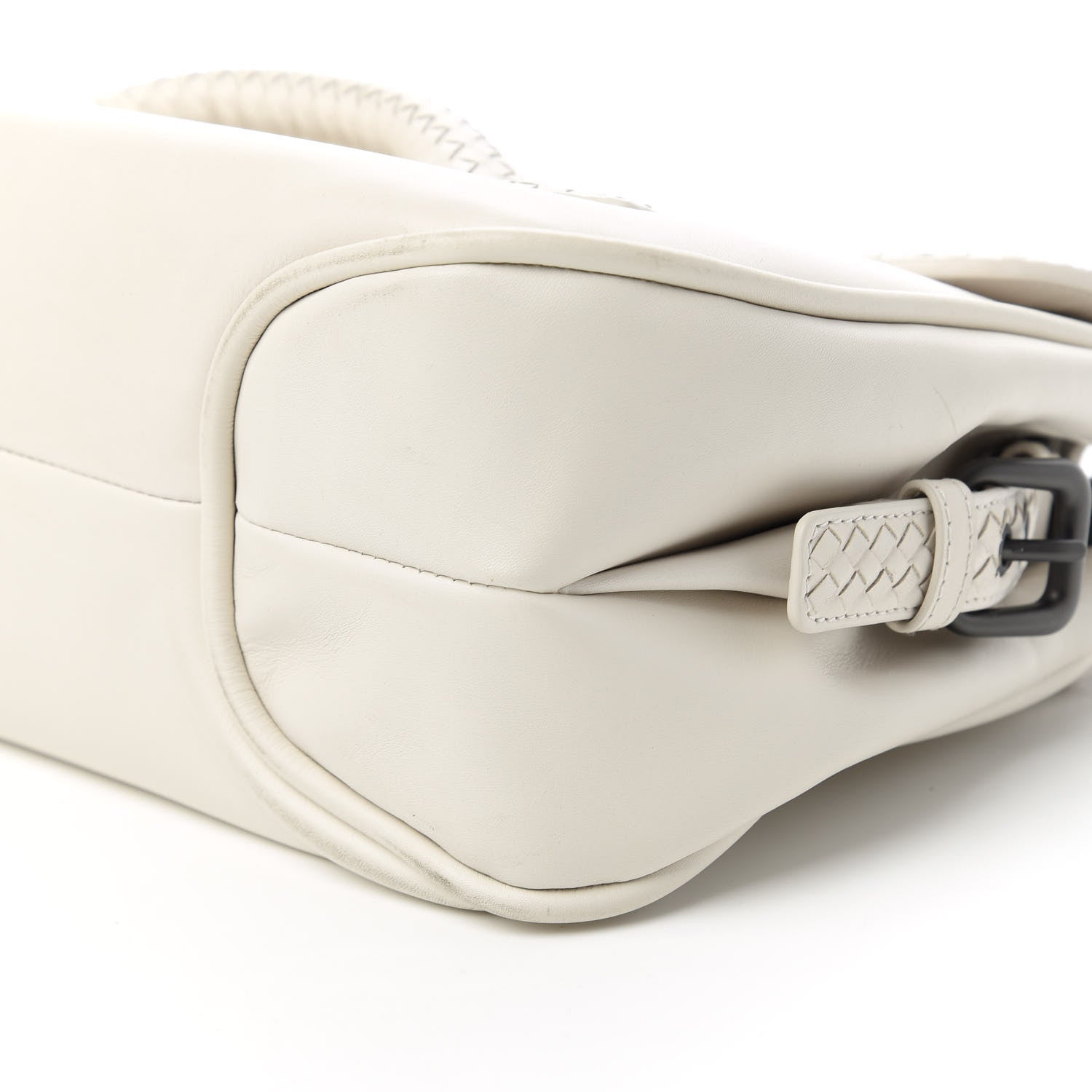 Bottega Veneta Intrecciato Rialto Shoulder Bag White 7 of 10