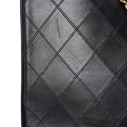 Chanel Calfskin Stitched XL Weekender Black 13 of 13