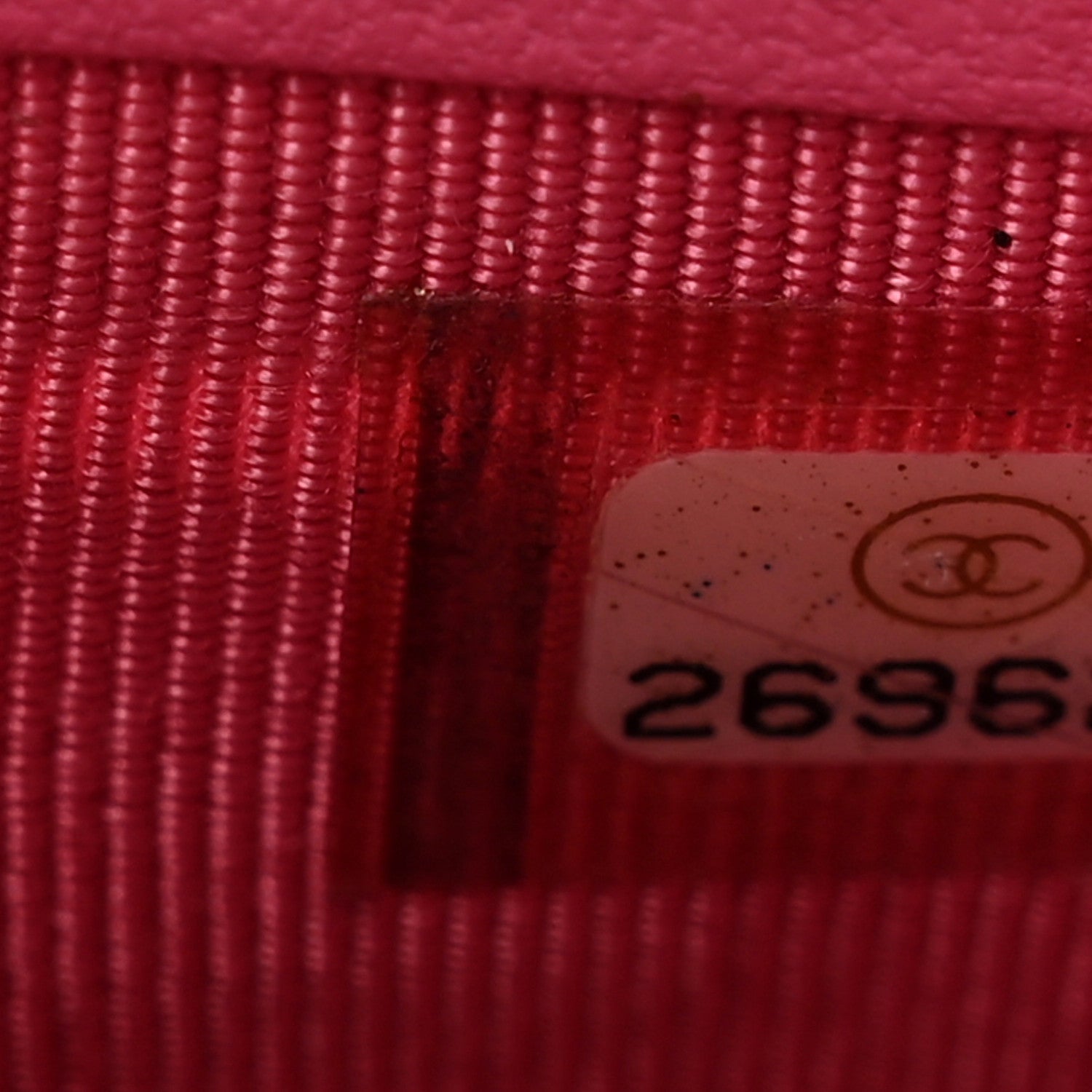 Chanel Caviar Quilted Card Holder Wallet Pink 7 of 12