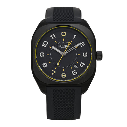 Hermes Graphene Nickel Rubber 39mm H08 Automatic Watch Noir 1 of 5
