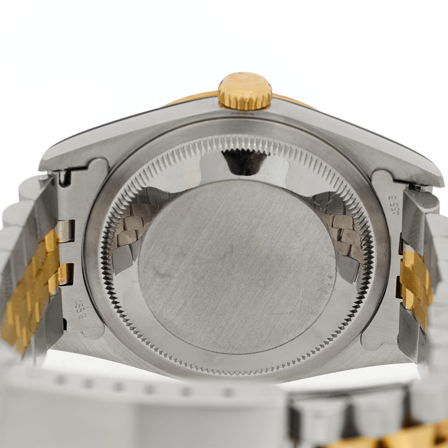 Stainless Steel 18K Yellow Gold Diamond 36mm Oyster Perpetual Datejust Watch Blue 16233