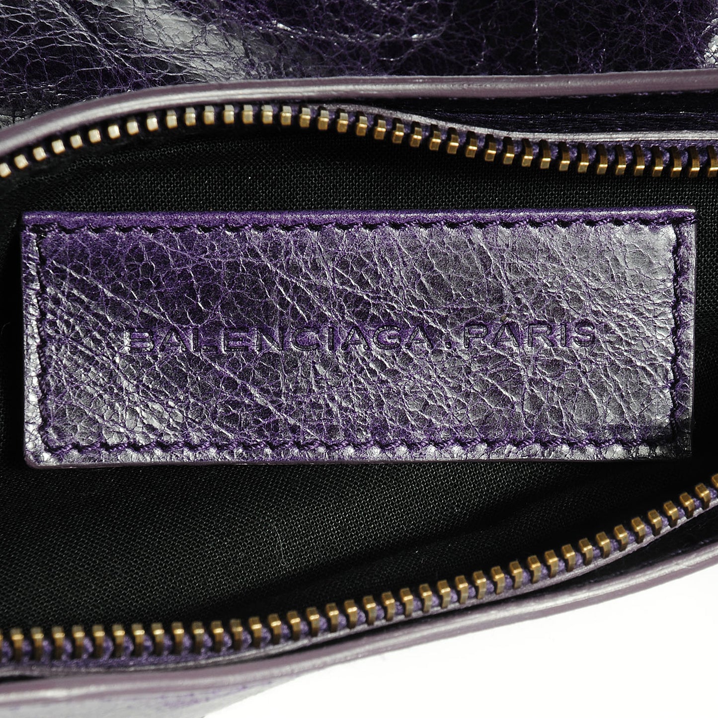 Chevre Porte Toilette Makeup Clutch Violet