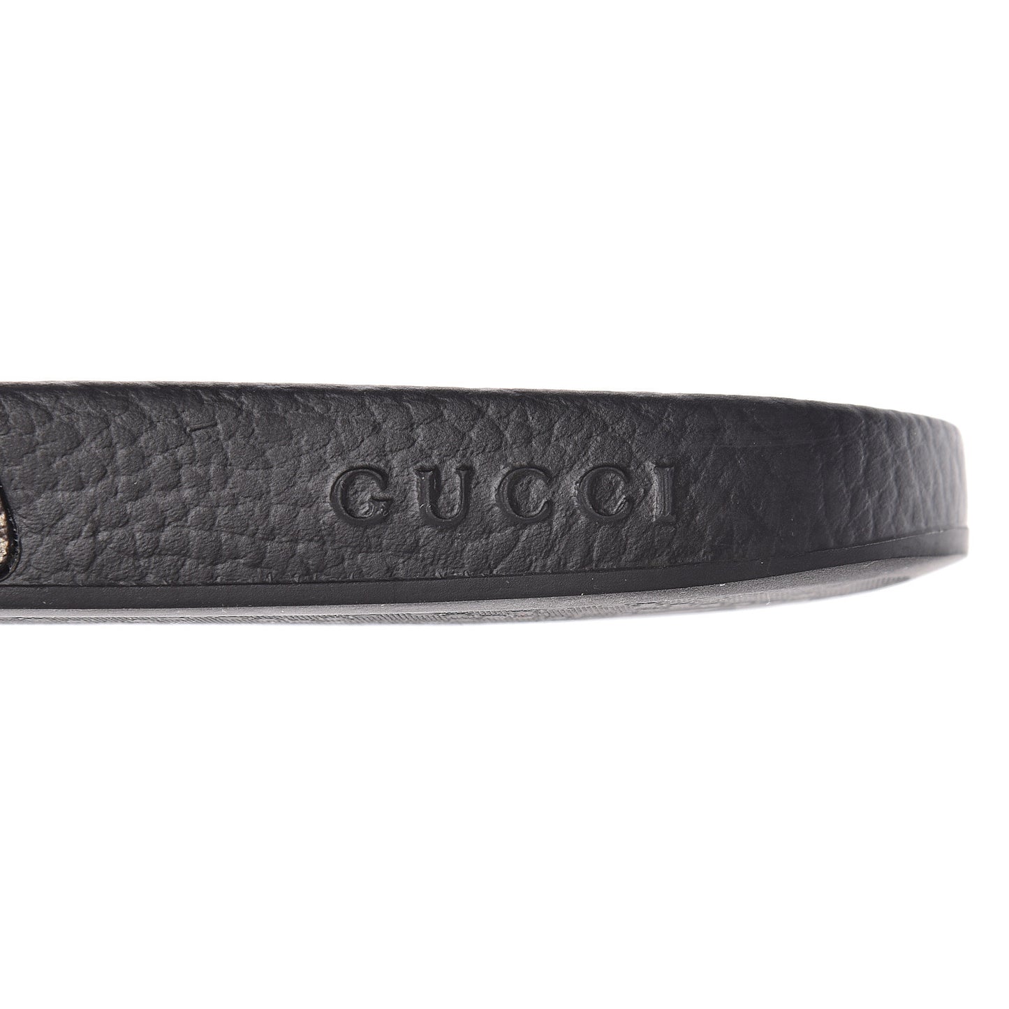 GG Supreme Monogram Angry Cat Slide Sandals 38 Black Multicolor