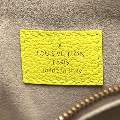 Louis Vuitton Calfskin Embossed Monogram LV Match Coussin PM Fluorescent Yellow 8 of 11
