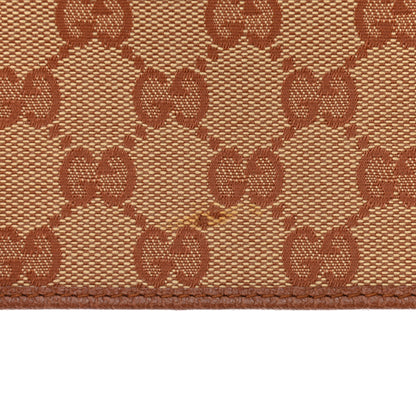Gucci X MLB GG Monogram NY Yankees Zip Wristlet Pouch Beige Ruggine Ivory 10 of 11