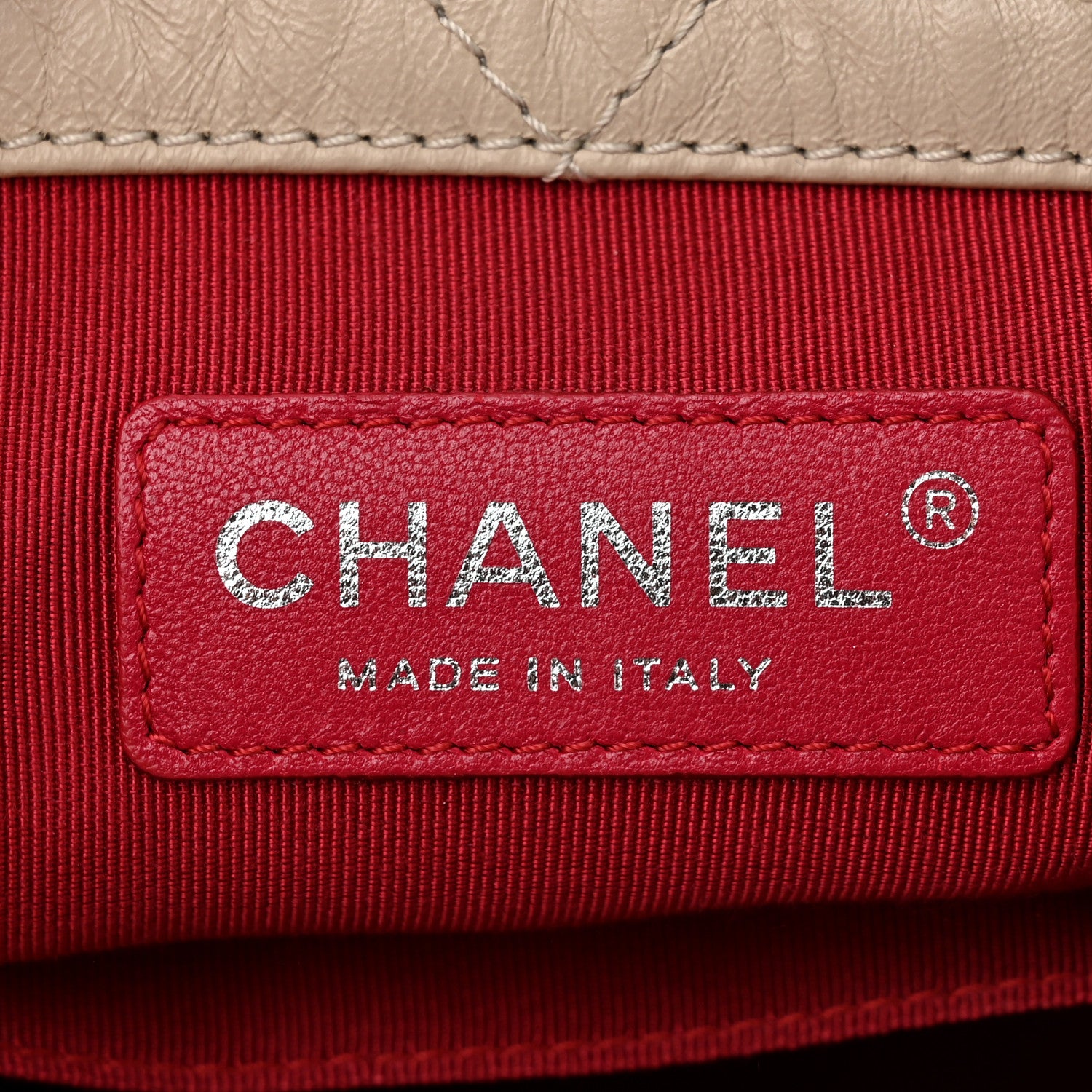 Chanel Aged Calfskin Quilted Small Gabrielle Backpack Beige 6 of 11