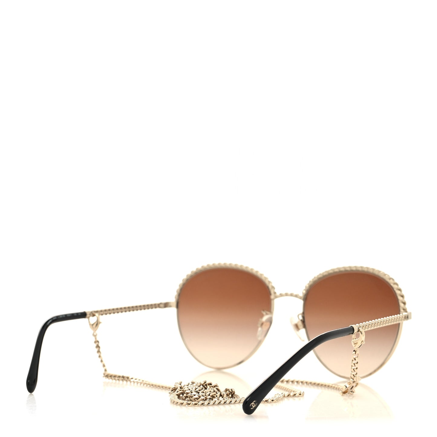 Chain Pantos Sunglasses 4242 Gold Brown