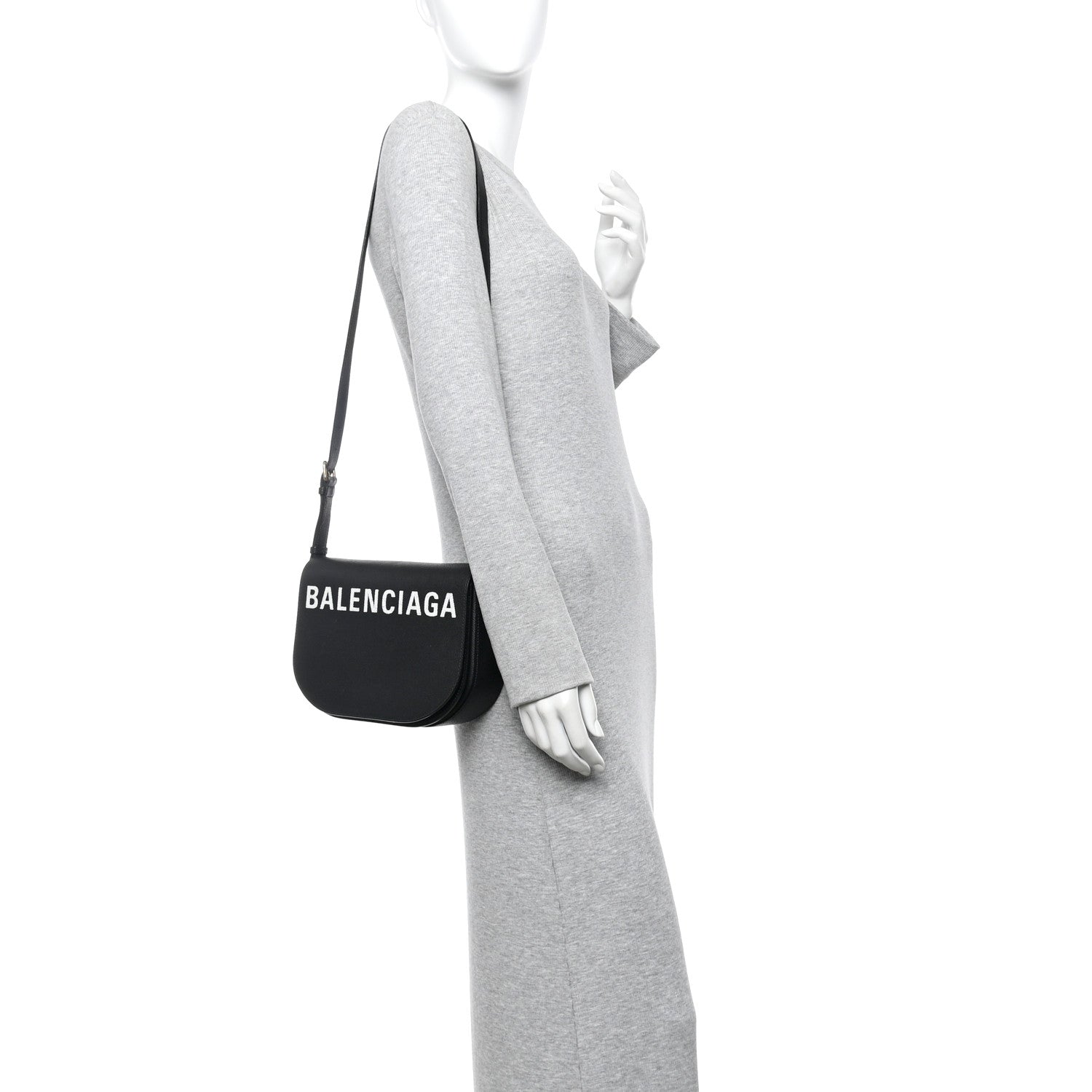 Balenciaga Signature Grained Calfskin Logo S Ville Day Bag Black 2 of 15