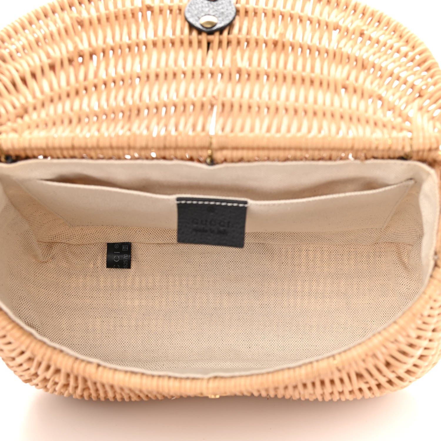Gucci Wicker Vimni Shoulder Bag Natural 5 of 11