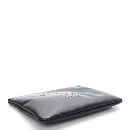 Chanel Caviar Studded Medium Deauville Pouch Black 3 of 6