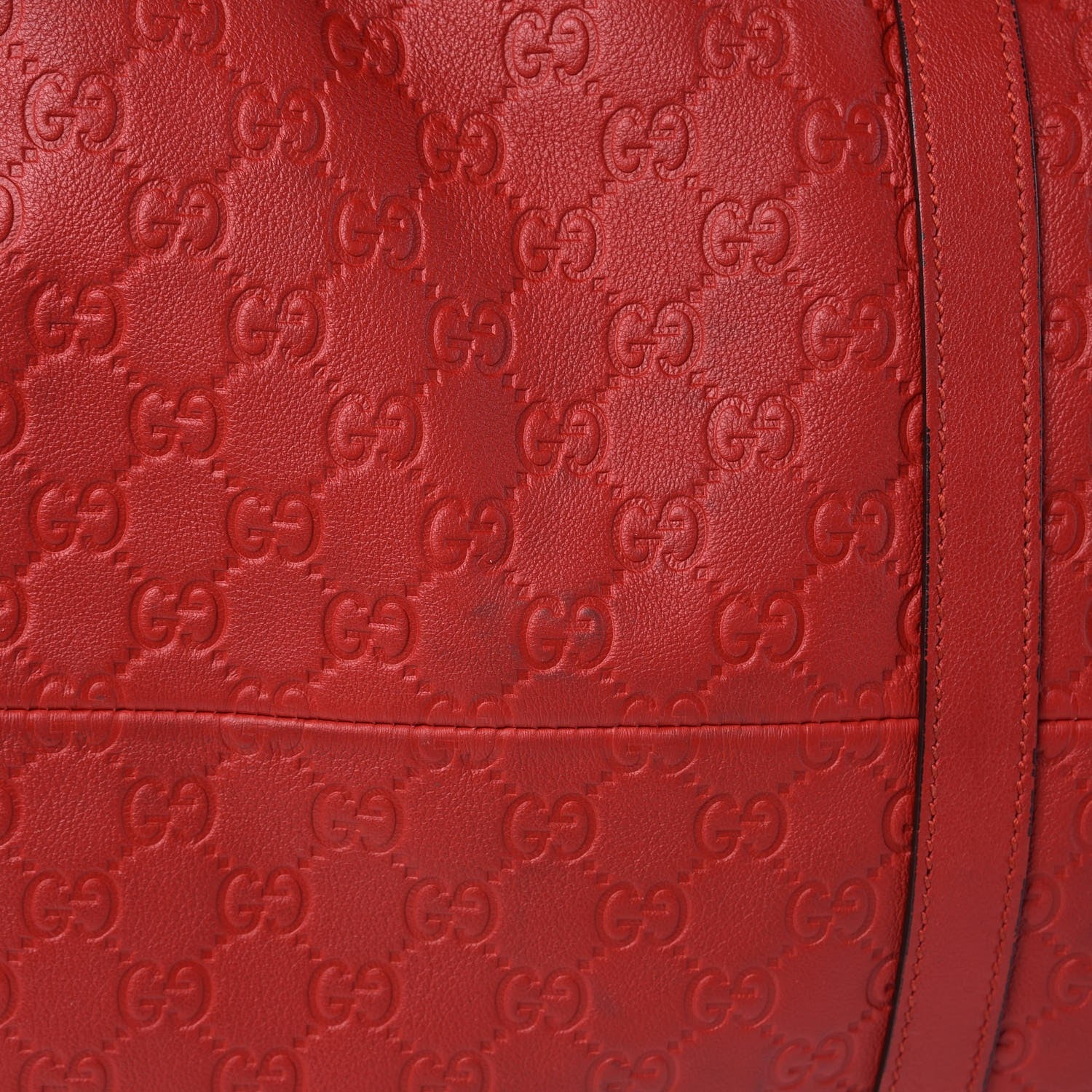 Gucci Guccissima Large Carry On Duffle Red 9 of 15