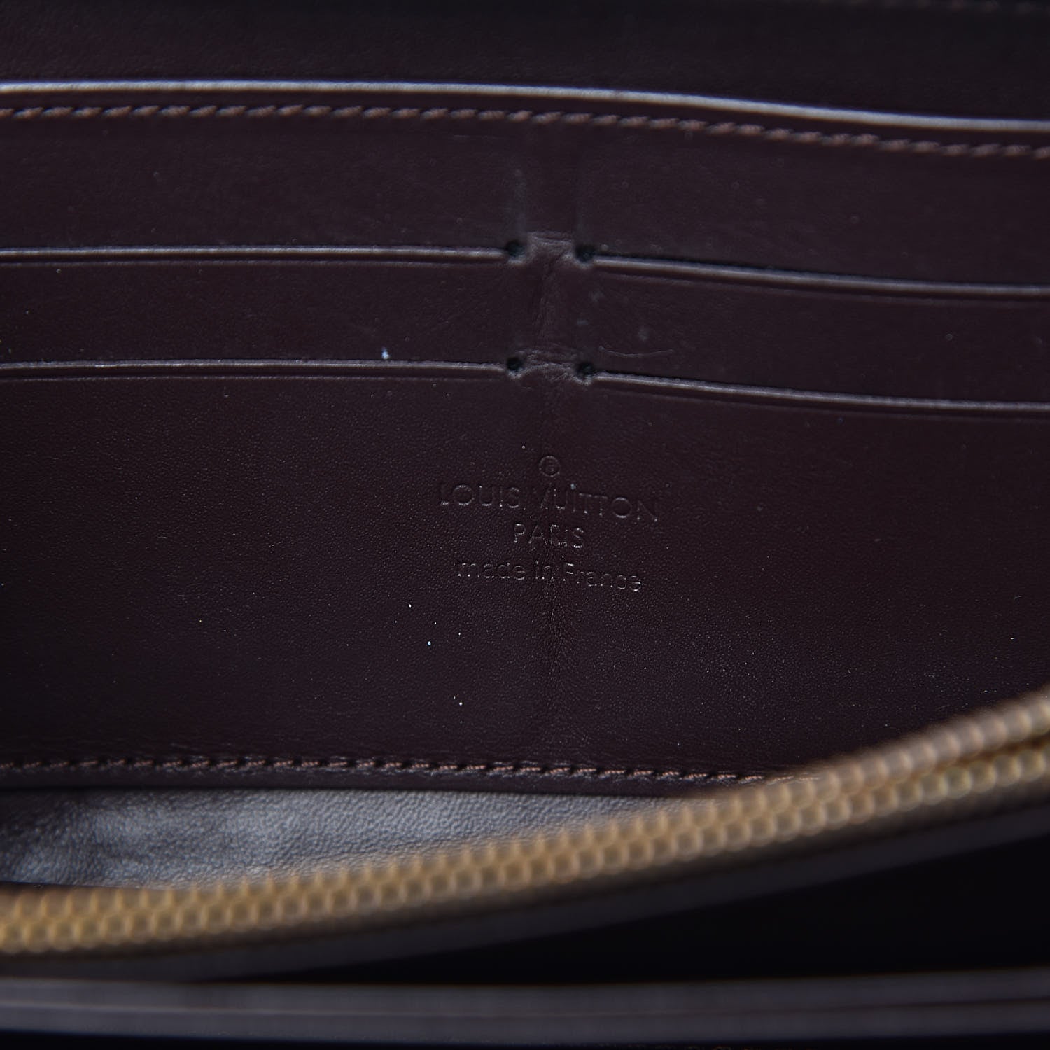 Louis Vuitton Vernis Rayures Zippy Wallet Amarante 6 of 13