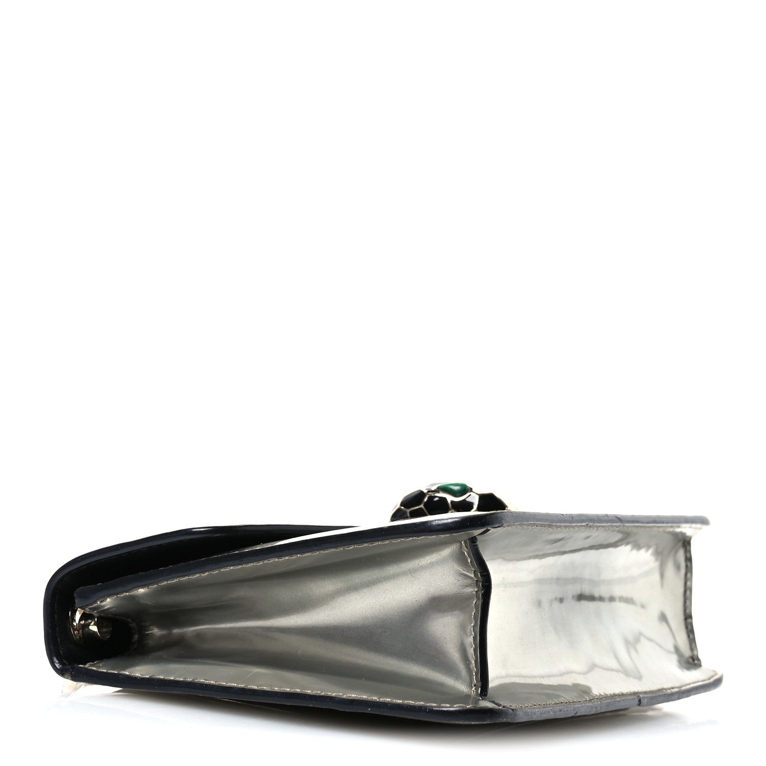 Bulgari Metallic Serpenti Forever Small Shoulder Bag Silver 5 of 11