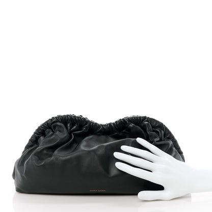 Mansur Gavriel Lambskin Cloud Clutch Black Flamma 2 of 10