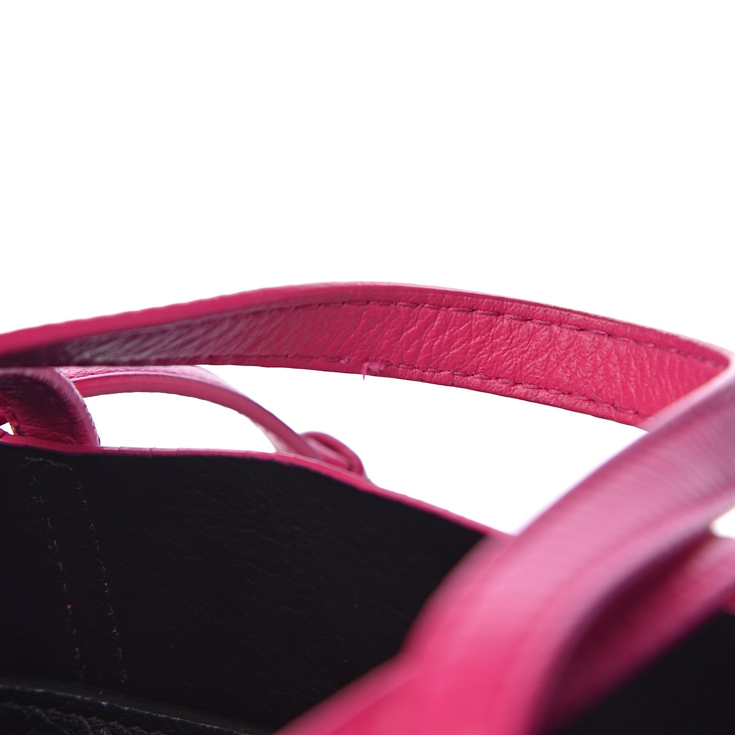 Calfskin XXS Everyday Tote Rose Magenta Black