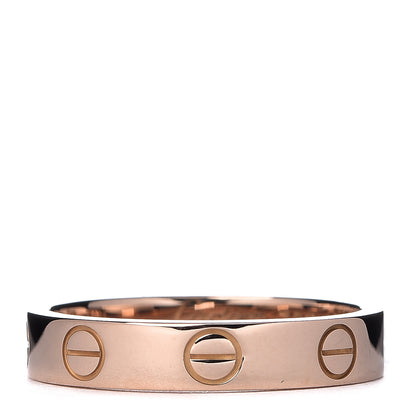 Cartier 18K Pink Gold 3.5mm LOVE Wedding Band Ring 50 5.25 1 of 4