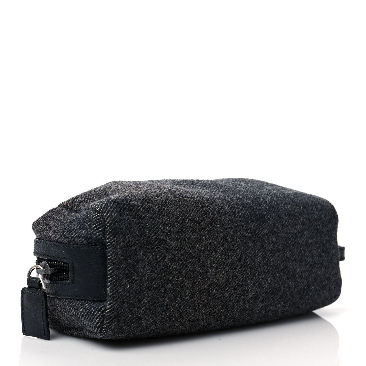 Prada Wool Cosmetic Pouch Grey 4 of 9