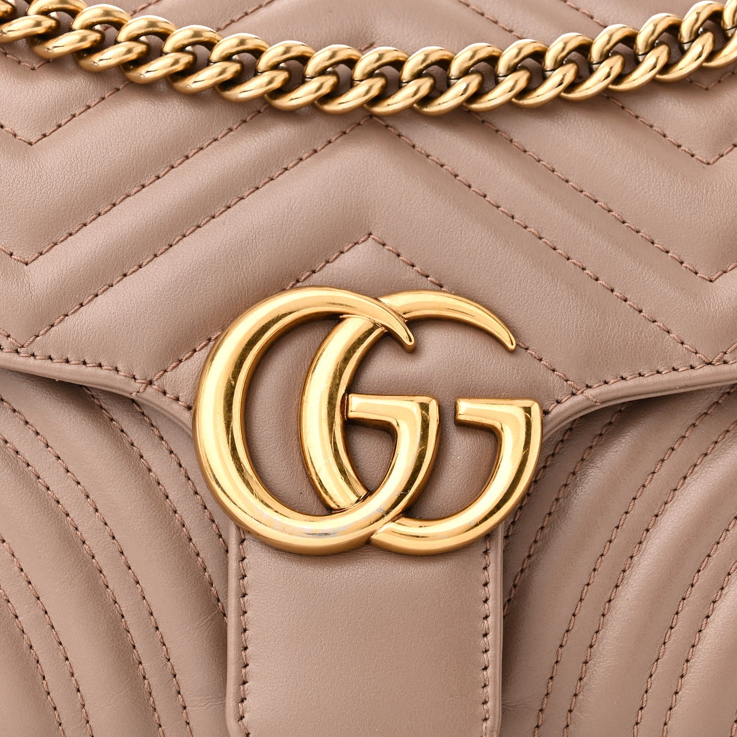 Calfskin Matelasse Small GG Marmont Shoulder Bag Porcelain Rose