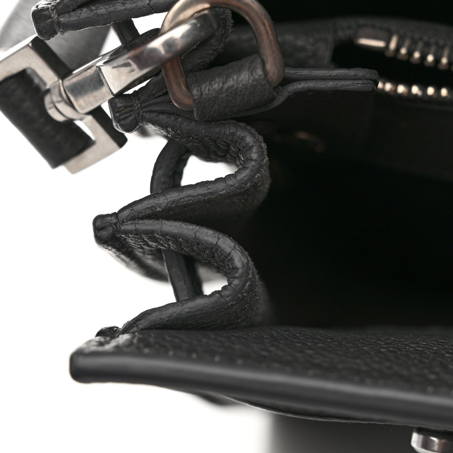 Grained Calfskin Baby Sac De Jour Souple Storm