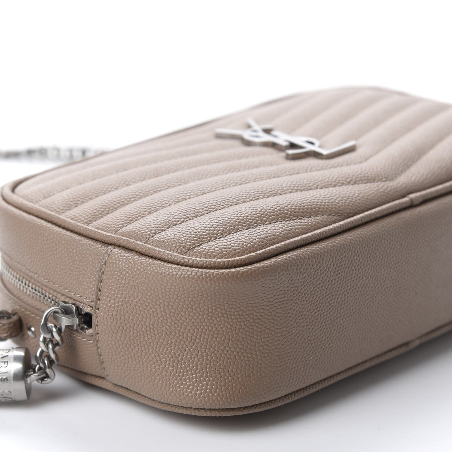 Grain De Poudre Matelasse Monogram Mini Lou Camera Bag Gold Sand