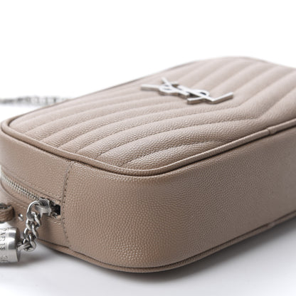 Saint Laurent Grain De Poudre Matelasse Monogram Mini Lou Camera Bag Gold Sand 6 of 10