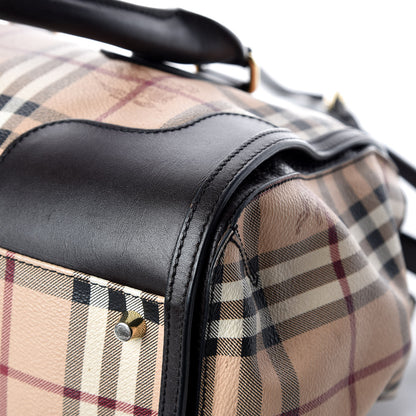 Burberry Haymarket Check Small Gladstone Chocolate 15 of 17