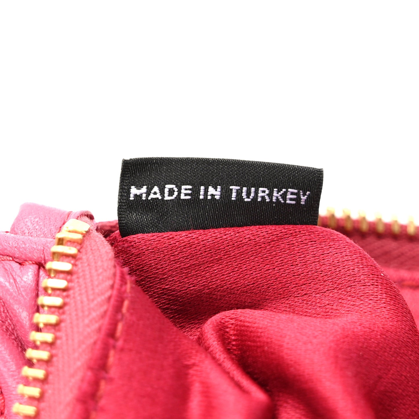 Nappa Matelasse Quilted Zip Wallet Magenta
