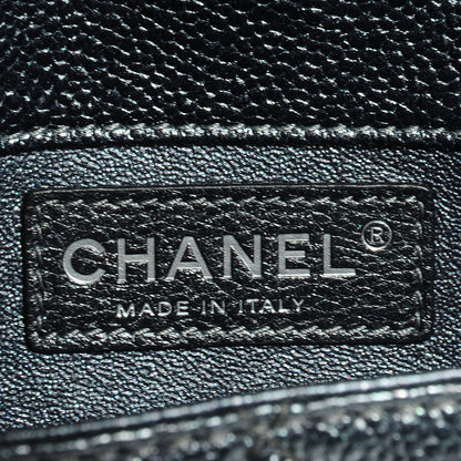 Chanel Metallic Caviar Quilted Extra Mini Flap Dark Grey 7 of 9