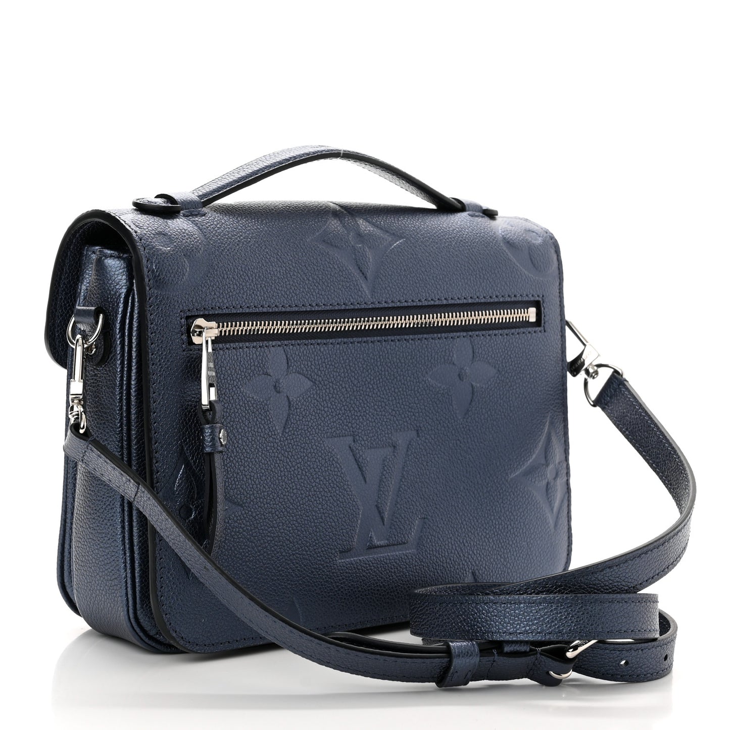 Metallic Empreinte Monogram Giant Pochette Metis Navy Nacre