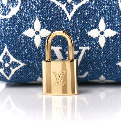 Louis Vuitton Monogram Jacquard Denim Speedy Bandouliere 25 Bleu 8 of 13