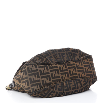 Fendi Zucca Patent Mia Shoulder Flap Tobacco 4 of 13