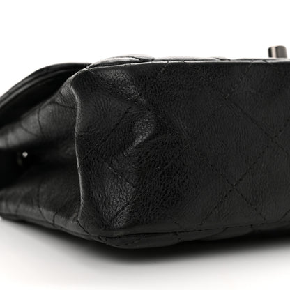 Chanel Crumpled Calfskin Quilted Mini Rectangular Flap So Black 9 of 14