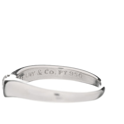 Tiffany Platinum Diamond Elsa Peretti Curved Band Ring 52 6 5 of 7