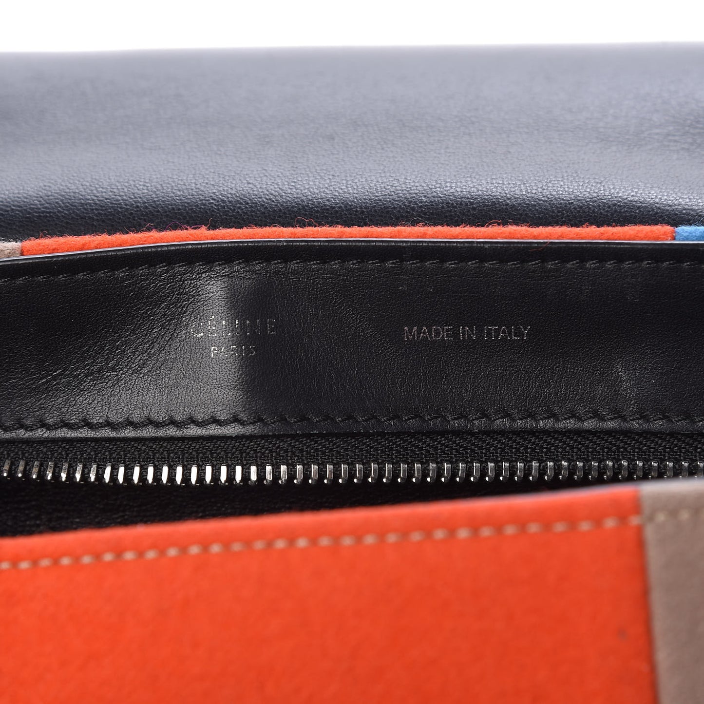 Calfskin Wool Medium Trapeze Multicolor