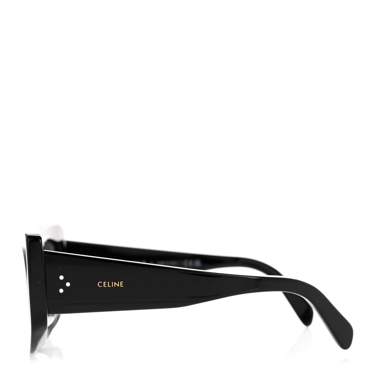 Acetate Bold 3 Dots Sunglasses CL40277F Black