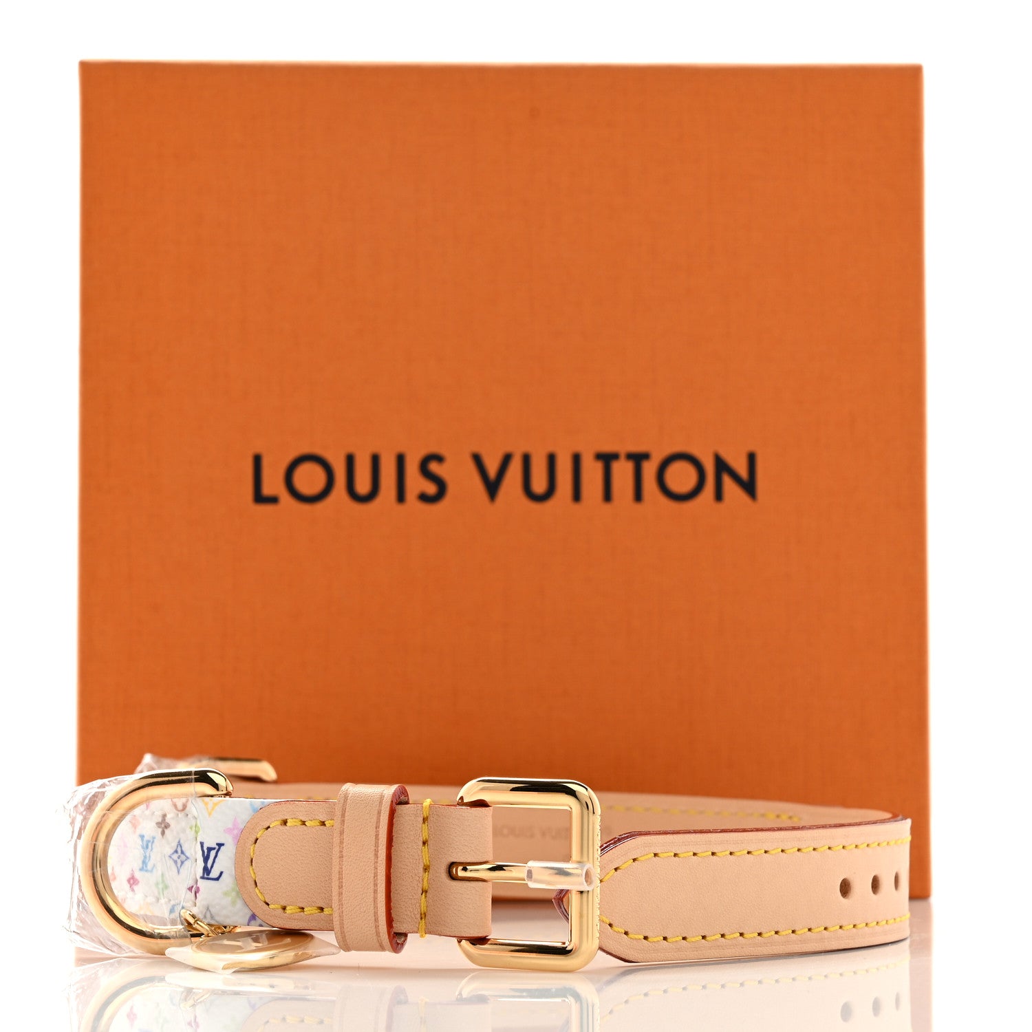 Louis Vuitton LV X TM Monogram Multicolor Dog Collar White 9 of 9