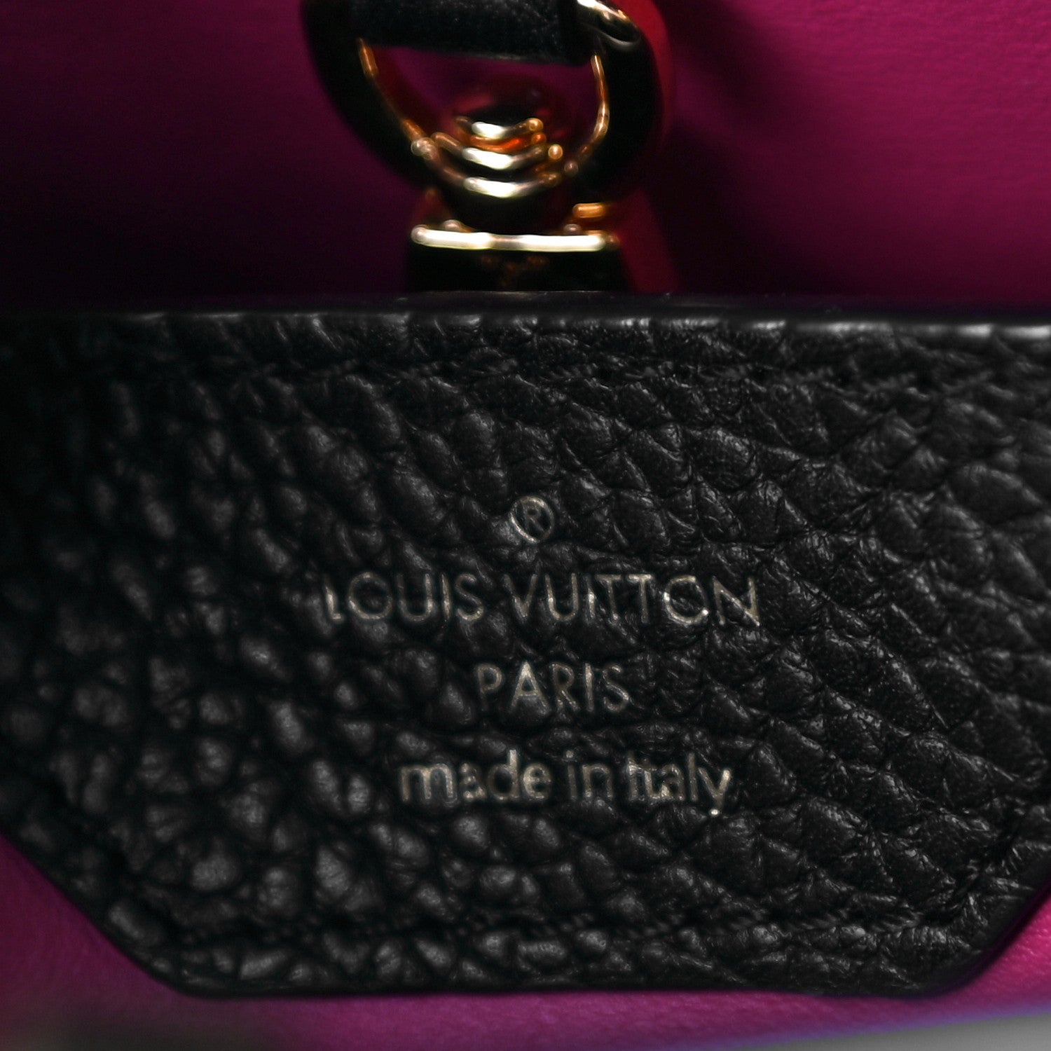 Louis Vuitton Taurillon Capucines BB Black 7 of 10