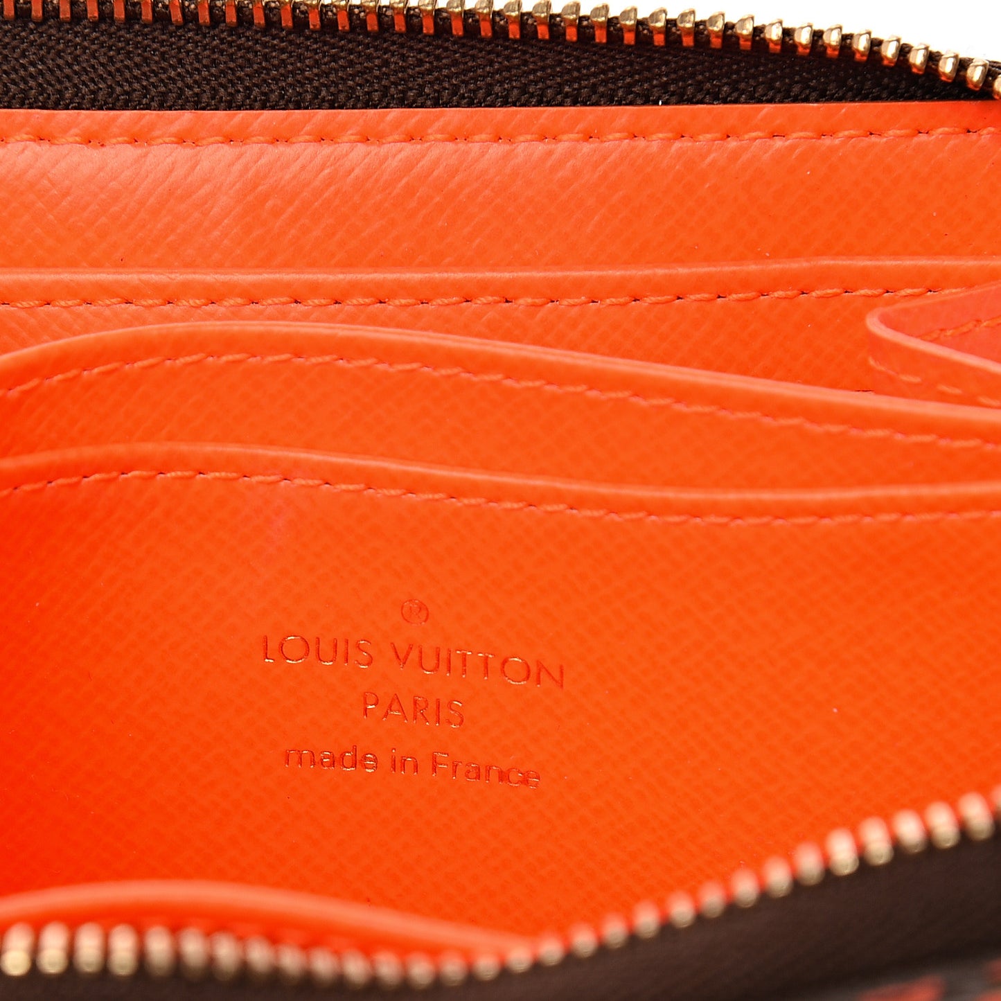 Monogram Graffiti Zippy Coin Purse Orange