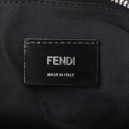Fendi Glazed Fabric Vitello Liberty FF 1974 Diagonal Medium Camera Case Black Sunflower 6 of 9