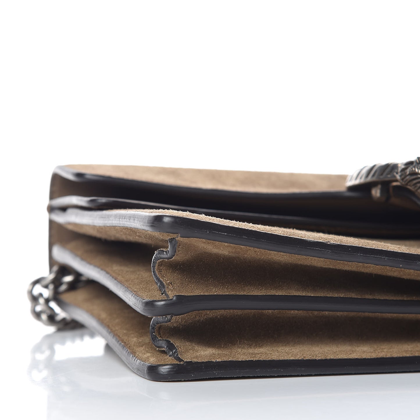 Suede Small Dionysus Shoulder Bag Taupe