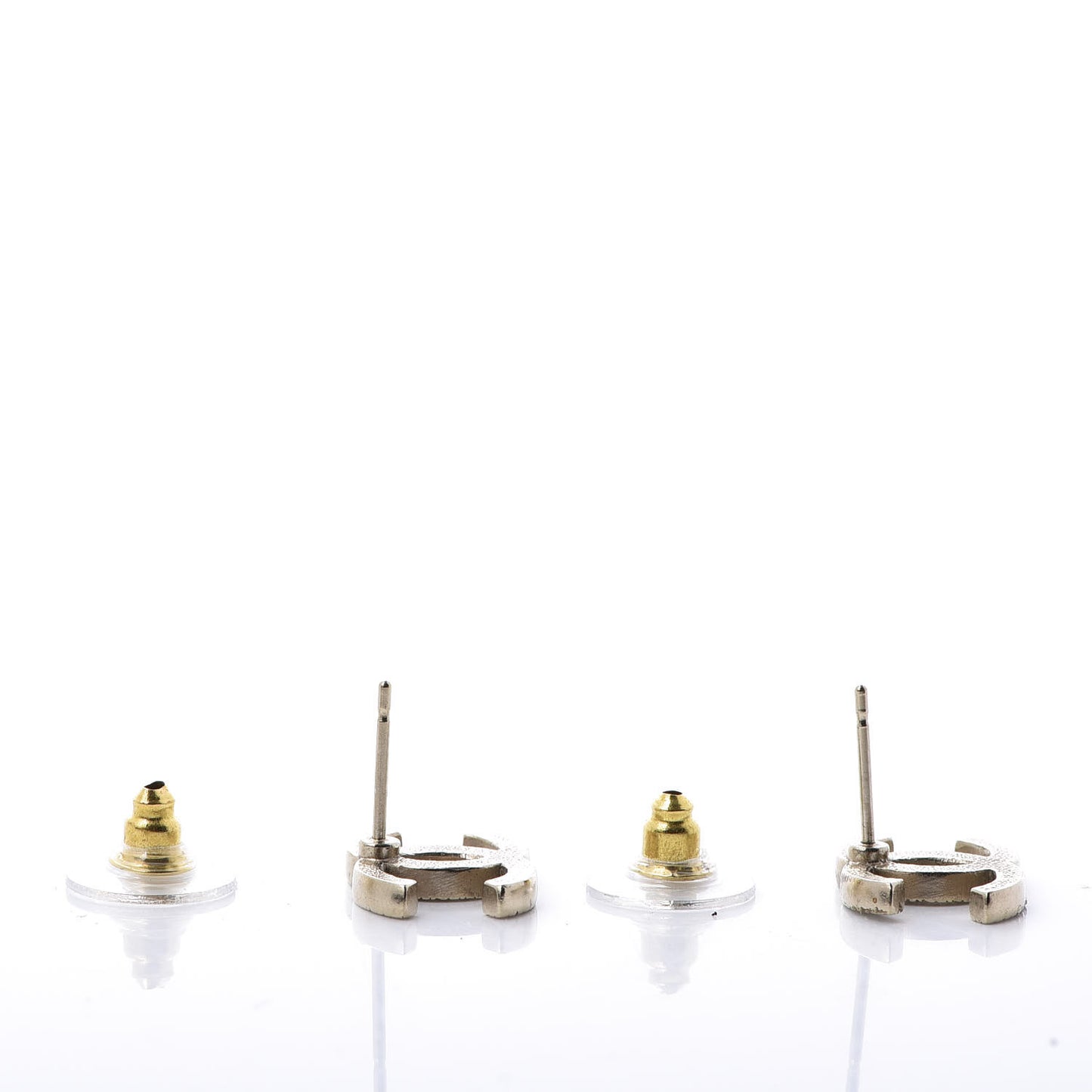 Crystal CC Earrings Light Gold