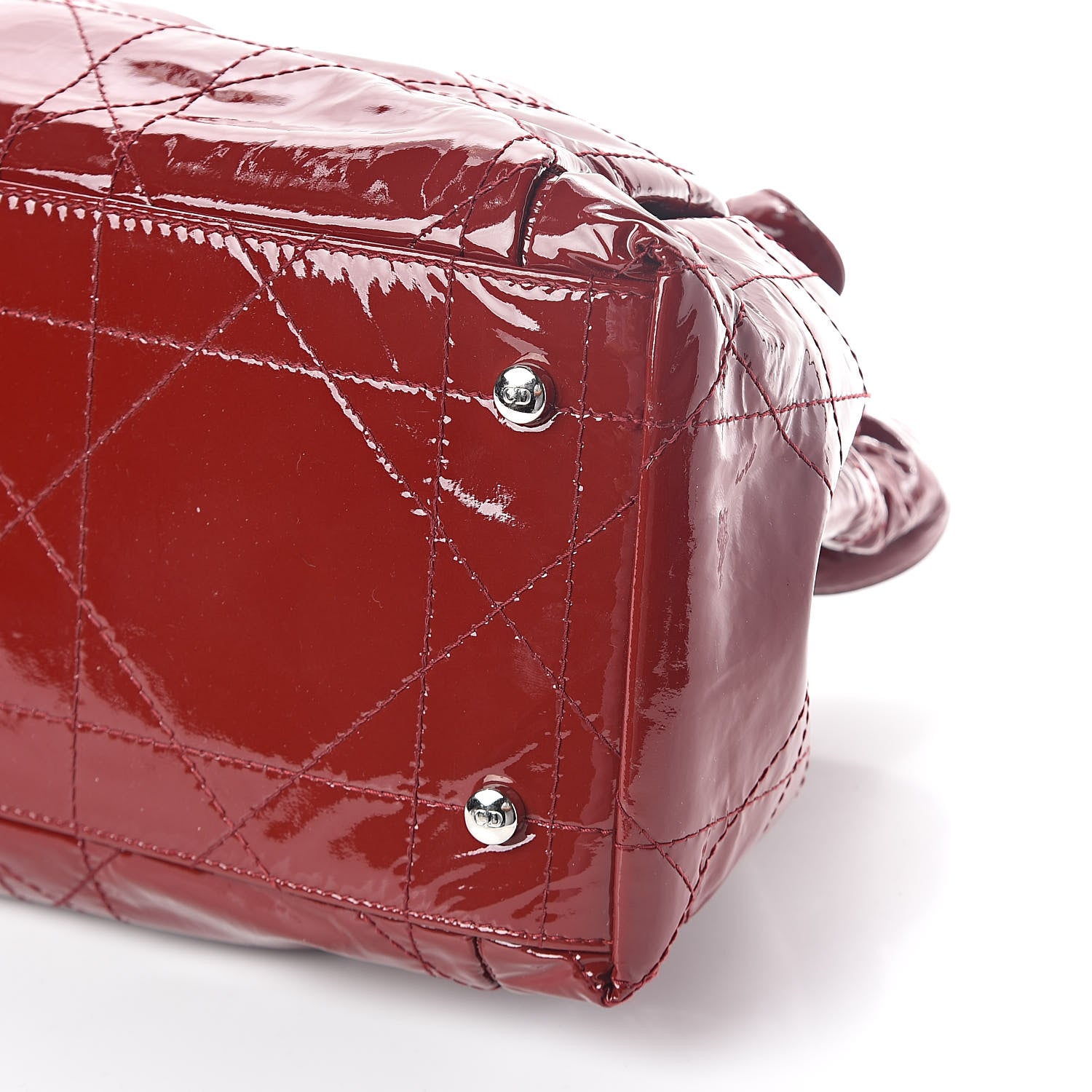Christian Dior Patent Cannage Medium Le Trente Tote Red 8 of 8