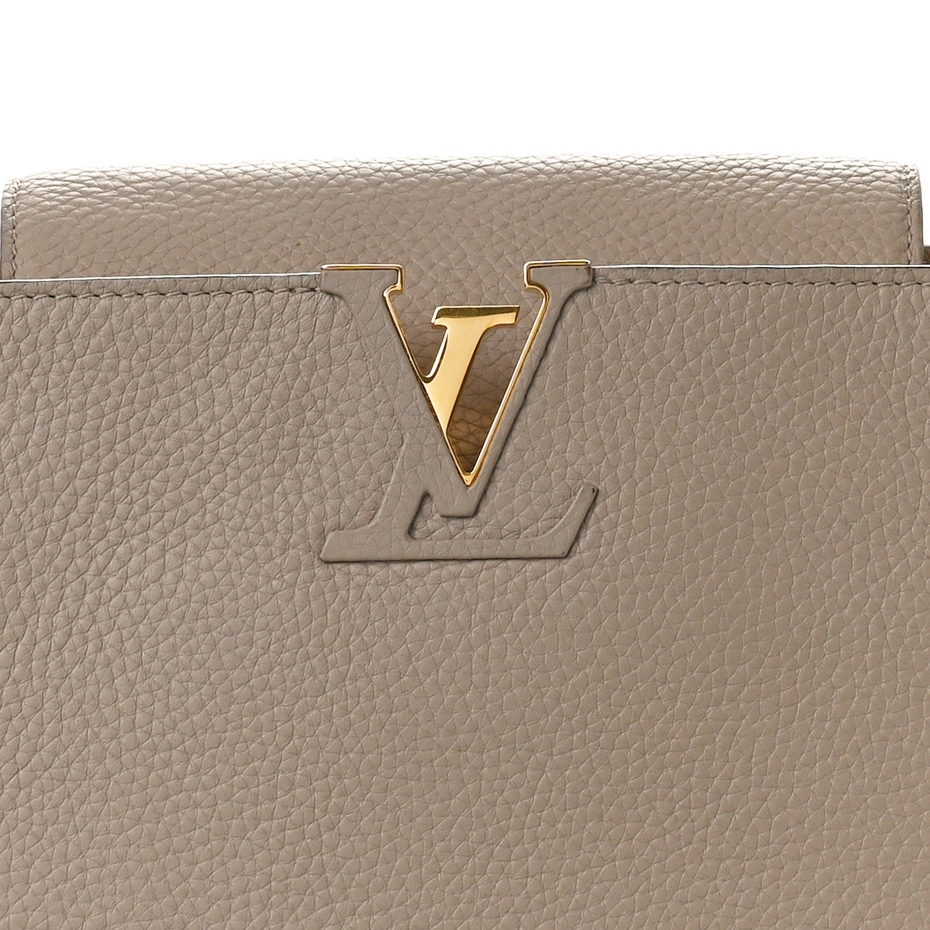 Louis Vuitton Taurillon Capucines MM Galet 7 of 11