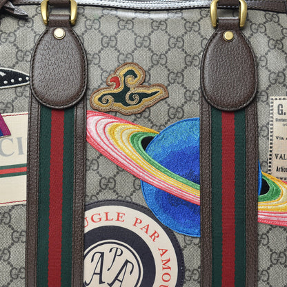Gucci Soft GG Supreme Monogram Courrier Medium Duffle Bag Beige New Acero Multicolor 7 of 10