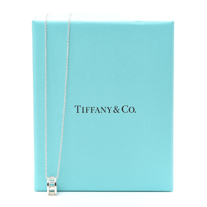 Tiffany Sterling Silver Atlas Open Pendant Necklace 7 of 7